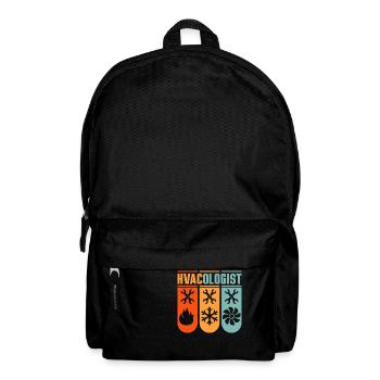 HVACOLOGIST HVAC Technician AC Tech Installer - Rucksack - Schwarz - Vorne