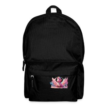 Niedlicher Drache, bunt, Fantasy, Kind, Geschenk - Rucksack - Schwarz - Vorne