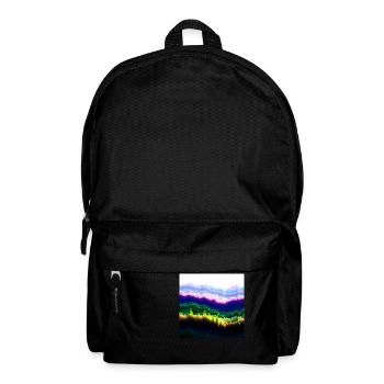 Psychedelic clouds in a play of sky colors - Backpack - black - Front