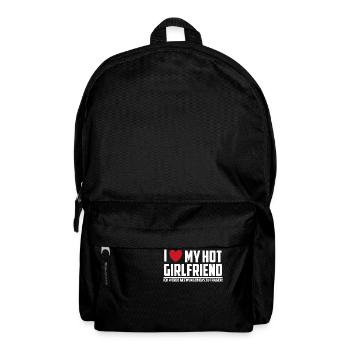 I love my hot girlfriend - Rucksack - Schwarz - Vorne
