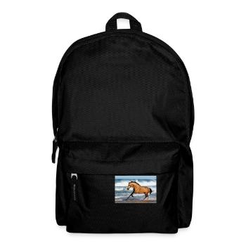 Pferde - Rucksack - Schwarz - Vorne