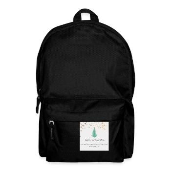 Frohe Weihnachten - Rucksack - Schwarz - Vorne