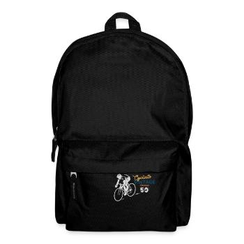 Klassischer Radfahrer - Rucksack - Schwarz - Vorne