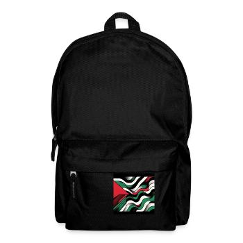 Palestine Color Game: Modern Abstract Design - Backpack - black - Front