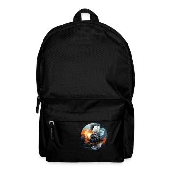 Dampflokomotive - Rucksack - Schwarz - Vorne