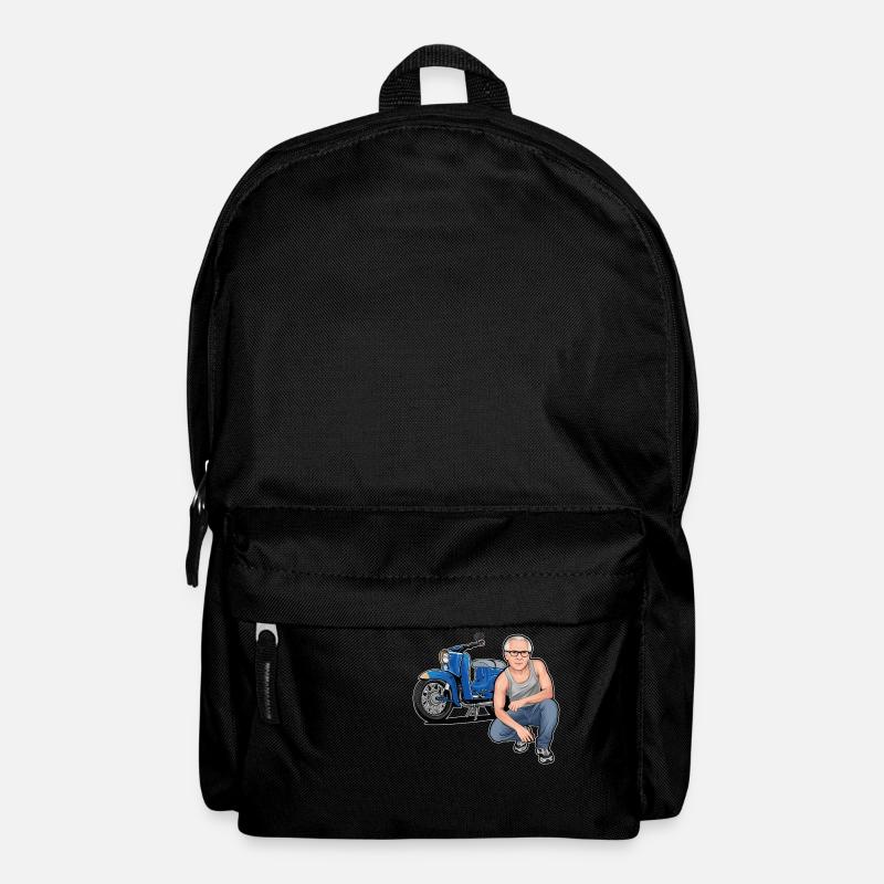 Schwalbe (Trude) + Erich // Illustration - Rucksack - Schwarz
