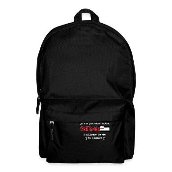 Je n'ai pas choisi d'être Bretonne, j’ai la chance - Sac à dos - noir - Devant