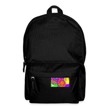 Muster - Rucksack - Schwarz - Vorne