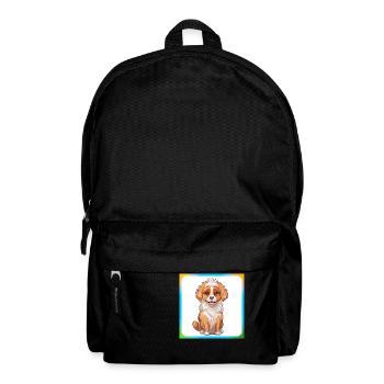 Dog Cartoon 9 - Backpack - black - Front