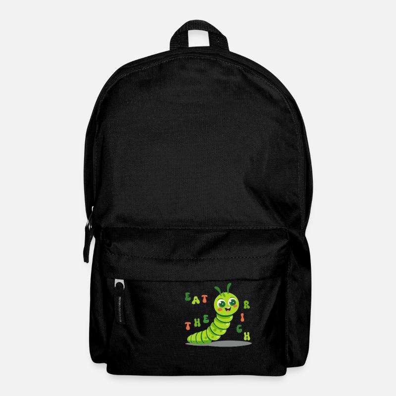 Süße Raupe - eat the rich - Rucksack - Schwarz