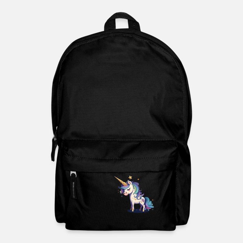 Süßes Einhorn - Rucksack - Schwarz