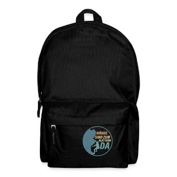 Wände sind zum klettern da Klettern Boulder - Rucksack - Schwarz - Vorne