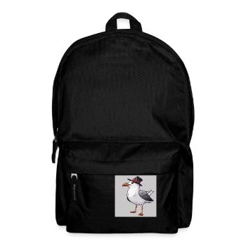 Seagull at Christmas - Backpack - black - Front