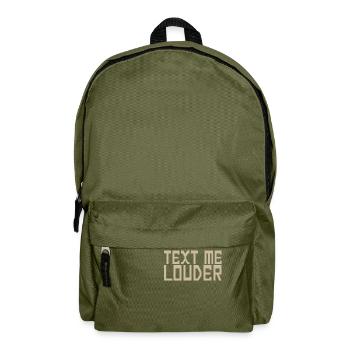 SCHREIB MIR LAUTER - Rucksack - Olivgrün - Vorne