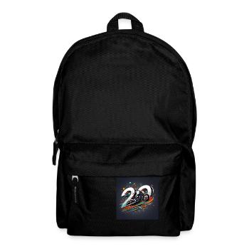 20th Anniversary Motorcycle Designs: Speed & Style - Backpack - black - Front