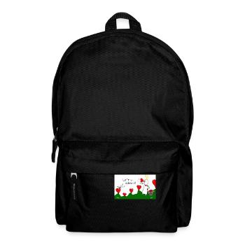 Luftig bleiben. - Rucksack - Schwarz - Vorne