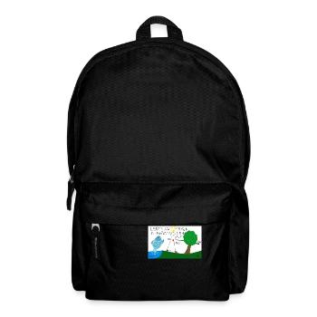 Leben auf Erden integrativ erhalten. - Rucksack - Schwarz - Vorne