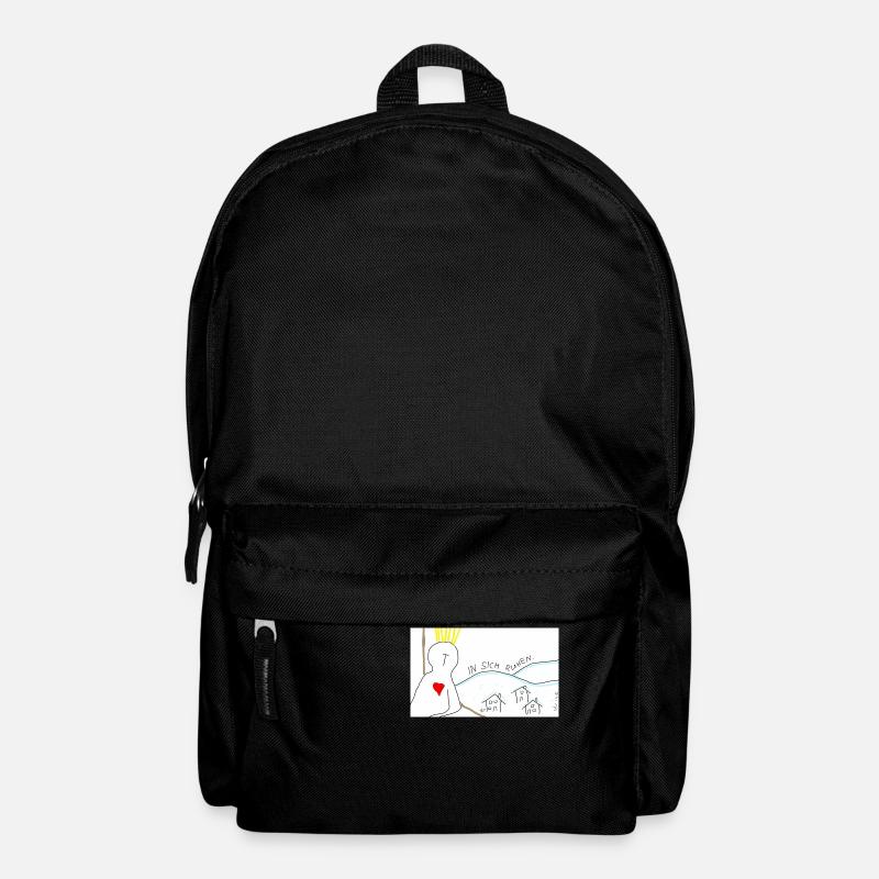 In sich ruhen. - Rucksack - Schwarz