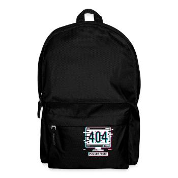 Fehler 404: Wortspiel nicht gefunden - Rucksack - Schwarz - Vorne