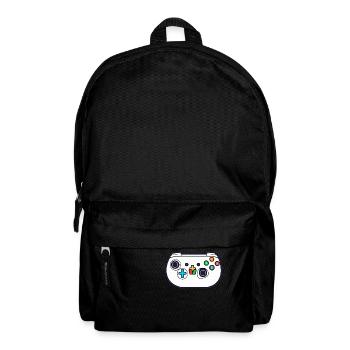 White Video Game Controller - Backpack - black - Front