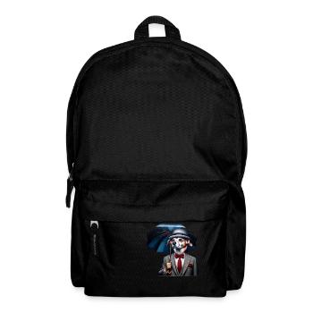 Chien avec parapluie - Sac à dos - noir - Devant