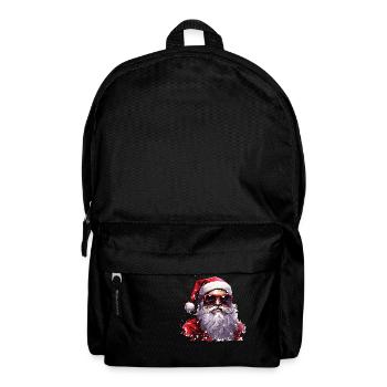 Père Noël avec des lunettes de soleil. Père Noël cool - Sac à dos - noir - Devant