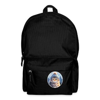 Cat in winter - Backpack - black - Front