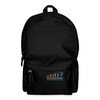 Retro Vintage Basketball Evolution - Rucksack - Schwarz - Vorne