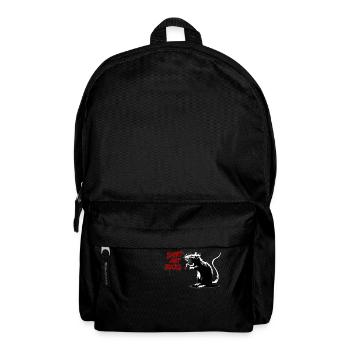 SHIRT ART SUCKS Red Rats Street Art - Backpack - black - Front