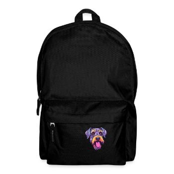 Mittelschnauze Hunderasse Cartoon Kawaii Illustrati - Rucksack - Schwarz - Vorne