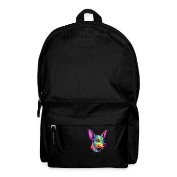 Braque Francais Dog Breed Cartoon Kawaii Illustrat - Backpack - black - Front