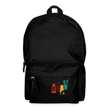 Vintage retro bike - bike gift idea - Backpack - black - Front