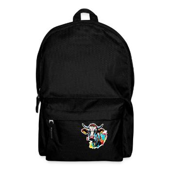 Braune Kuh / Tier / Milch / Bauernhof / Stall - Rucksack - Schwarz - Vorne