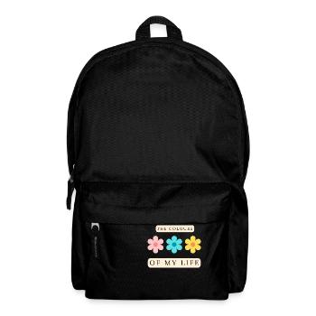 The Colours of My Life Inspirational - Backpack - black - Front