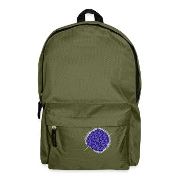 dinosaur moon animal cool beards beard - Rucksack - Olivgrün - Vorne
