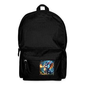 Fire Breathing Bunny Dragon #02 - Backpack - black - Front