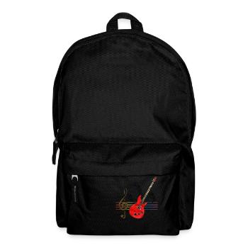 Gitarre - Rucksack - Schwarz - Vorne