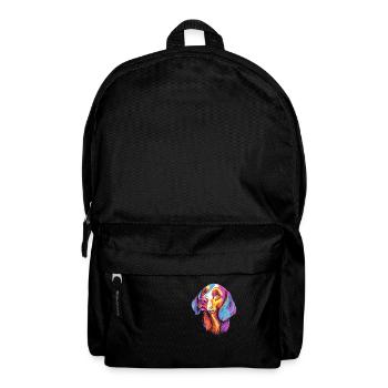 Ariege Pointer Hund Rasse Cartoon Kawaii Illustrati - Rucksack - Schwarz - Vorne