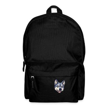 Chien d’élan suédois Race Dessin animé Kawaii Illustra - Sac à dos - noir - Devant