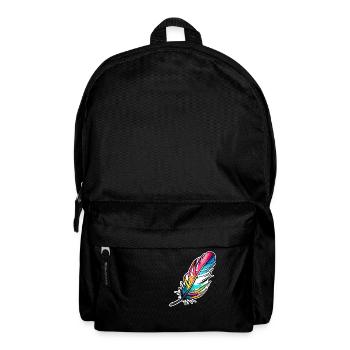 Plume/plume d'écriture/plume d'oiseau/plume de duvet - Sac à dos - noir - Devant