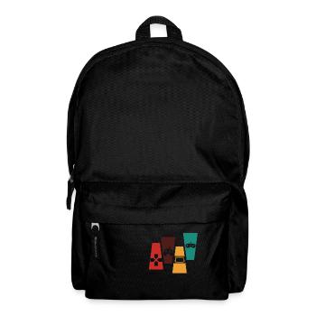 Vintage Retro Console Console Gift Idea - Backpack - black - Front