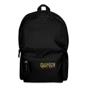 jeu gamer jeu amusant citation drôle amour hacker vidéo - Sac à dos - noir - Devant