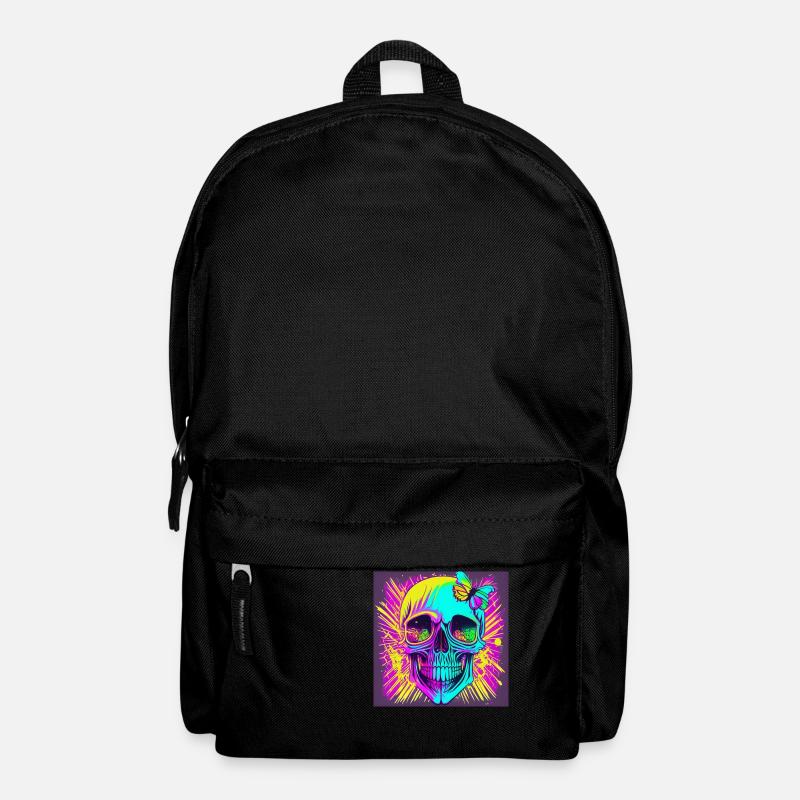 Schädel - Rucksack - Schwarz