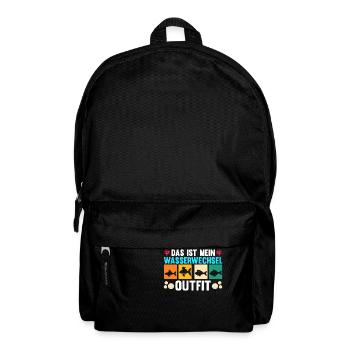 Aquarium Aquaristik Fische - Rucksack - Schwarz - Vorne