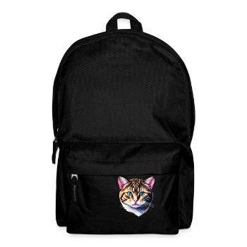 Chat, chat siamois, chaton, chat domestique, propriétaire de chat - Sac à dos - noir - Devant