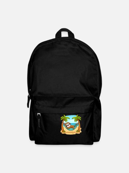 Sloth on the beach - Backpack - black