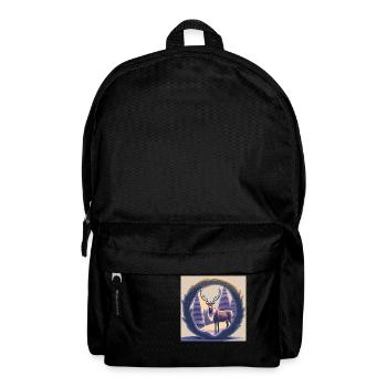 Rentier Kranz - Rucksack - Schwarz - Vorne