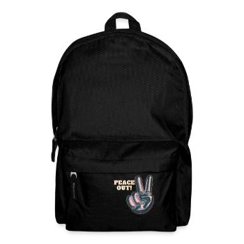 Peace out! - Backpack - black - Front
