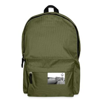View of the "Ponte della Costituzione" - Backpack - olive green - Front