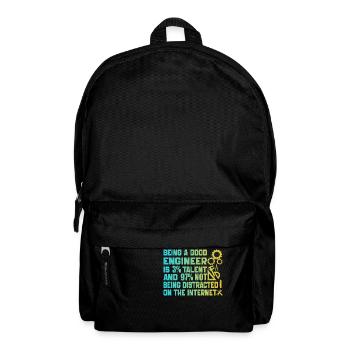 Funny Engineer Men Women Mechanical Engineering - Sac à dos - noir - Devant